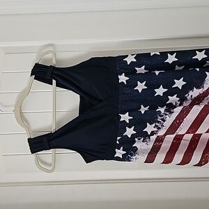 541 Ladies Flag Tankini Swim Top